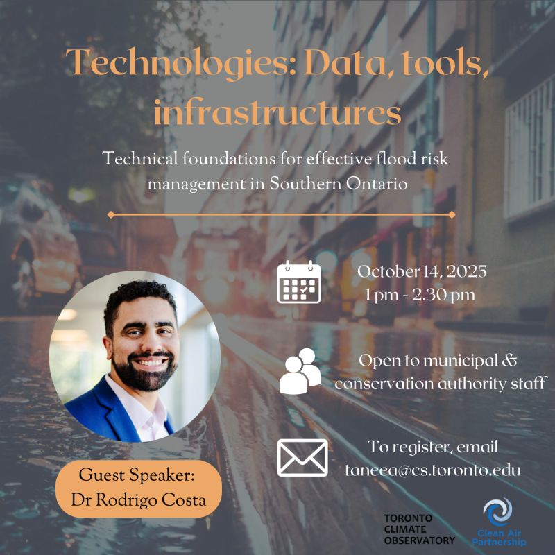 Workshop: Technologies for Flood Risk Management in Southern Ontario